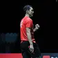 Tunggal putra Indonesia Jonatan Christie lolos ke perempat final French Open 2023 usai mengalahkan Lin Chun-Yi. Dia menang 21-14, 7-21, dan 21-11 dalam durasi 55 menit&nbsp;di Glaz Arena, Prancis, Kamis (26/10) malam WIB. (foto: PBSI)