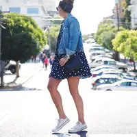 Style kasual dengan dress. (via: collage vintage)