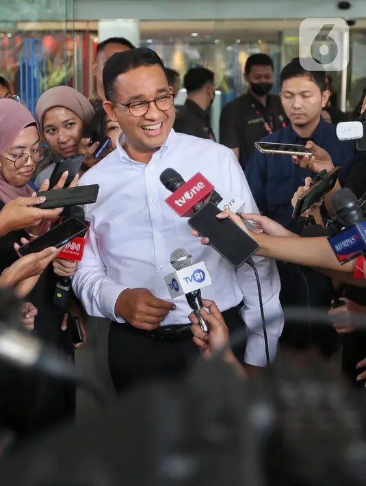 Sementara, Anies Baswedan mengatakan menyerahkan keputusan terkait hak angket kepada pimpinan partai politik. (Liputan6.com/Angga Yuniar)