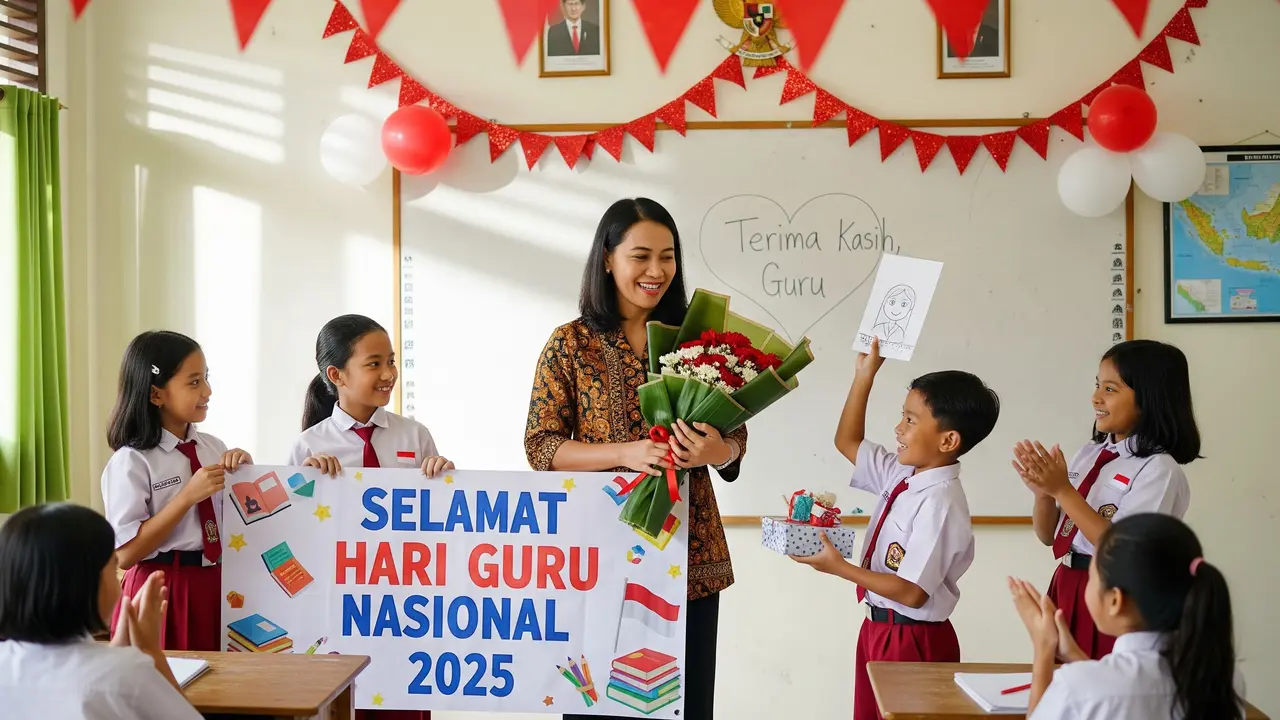 60 Ucapan Selamat Hari Guru Nasional 2025, Pesan Menyentuh untuk Para Pendidik
