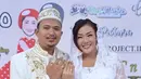 Tak hanya Saugi saja yang merasa lega usai memperistri Chef Aiko. Namun wanita cantik itu juga mengaku lega dan sangat senang. (Nurwahyunan/Bintang.com)