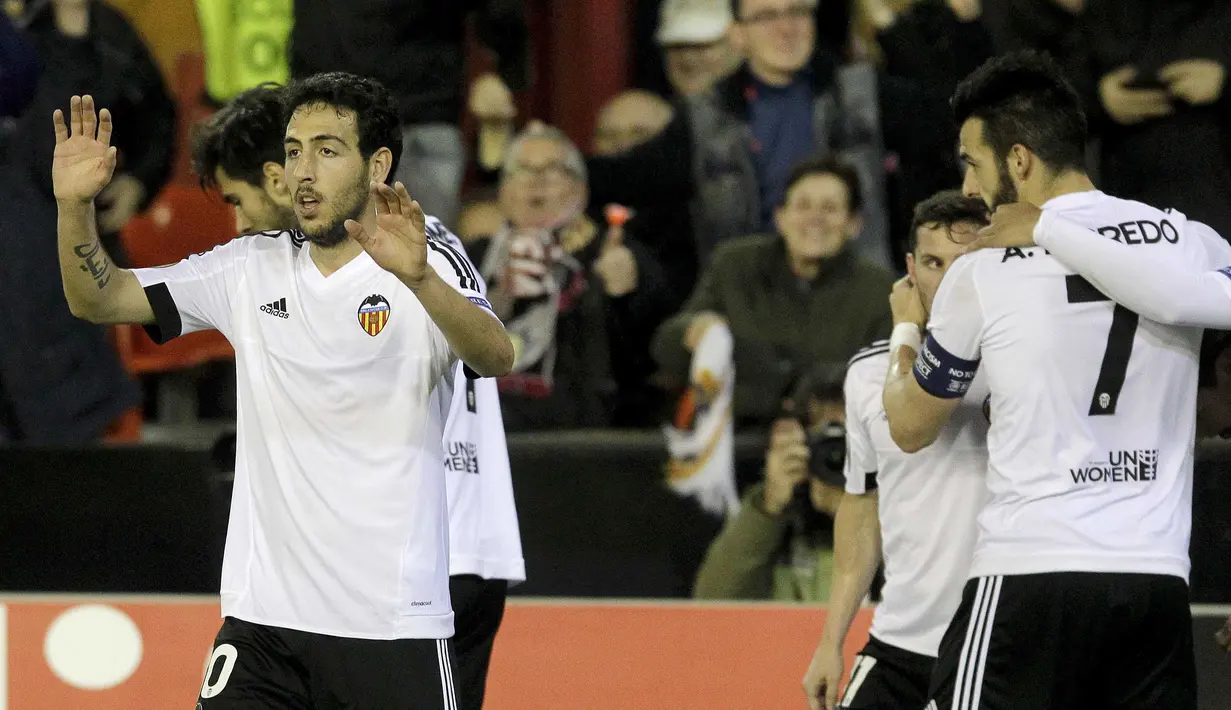 Valencia benamkan impian Rapid Wien dengan total agregat 10-0 untuk tampil ada babak 16 besar Liga Europa. (REUTERS/Heino Kalis)