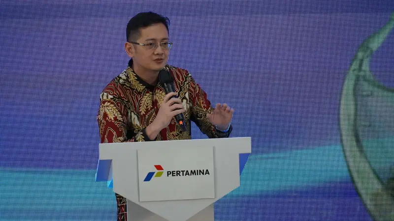 Henricus Herwin selaku SVP Strategy & Investment PT Pertamina (Persero) dalam The 2nd Pertamina Energy Dialog 2024 dengan tema "Harnessing Biofuels For Resilient and Sustainable Energy”. (Dok Pertamina)