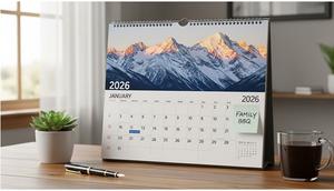 Ilustrasi kalender 2026. Foto: Gemini