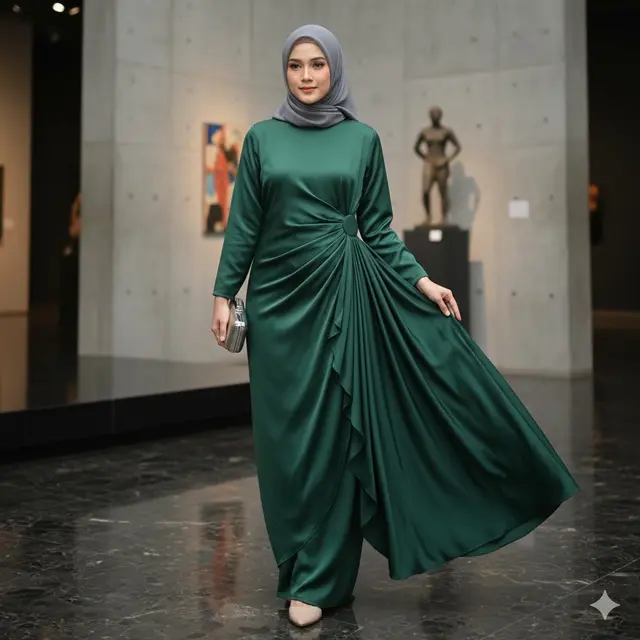 Gamis Terbaru Bahan Silk