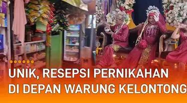 Sebuah resepsi pernikahan unik dan mencuri perhatian netizen kembali hadir.