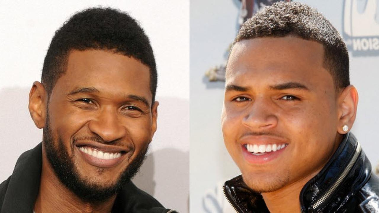 Usher dan Chris Brown