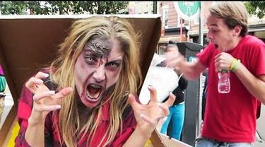 Video Lucu Pizza Gratis Bonus Zombie Awas Kaget