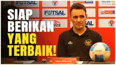 Berita video melalui pelatih Timnas Futsal Indonesia, Hector Souto, ia menyampaikan timnya sudah siap untuk bersaing dan menyebut turnamen  Nations World Series 2025 adalah langkah penting bagi anak-anak asuhnya.