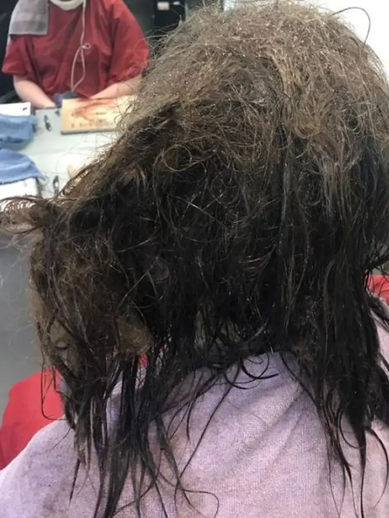 Viral,HairStylish Mampu Perbaiki Rambut Anak Depresi Ini