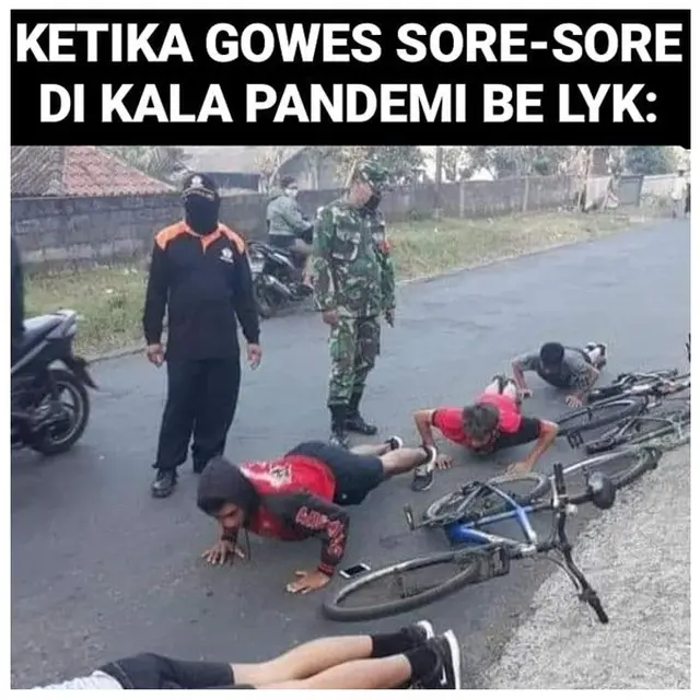 7 Meme Suka Gowes di Kala Pandemi Ini Bikin Sadar Diri