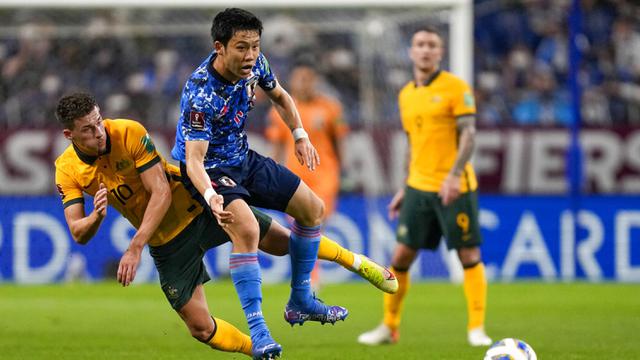 FOTO: Jepang Taklukkan Australia di Kualifikasi Piala Dunia 2022