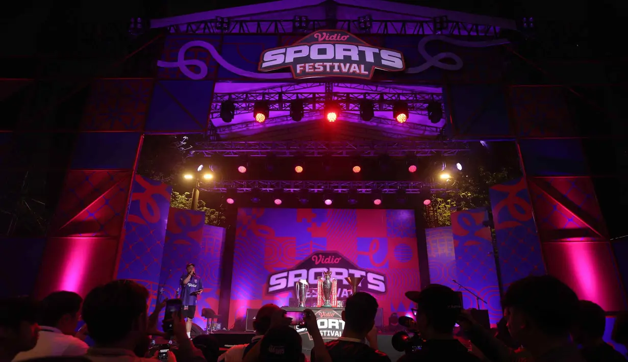 Gelaran Vidio Sports Festival resmi digelar di Plaza Timur Senayan, Jakarta, pada Sabtu (18/10/2025). (Bola.com/M Iqbal Ichsan)