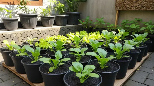Kebun Sayur Mini dengan Media Arang Sekam