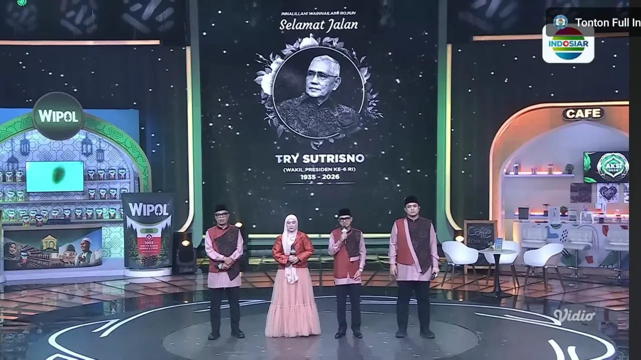 AKSI 2026 Indosiar Panjatkan Doa Bersama untuk Mendiang Try Sutrisno. (YouTube/ Indosiar)