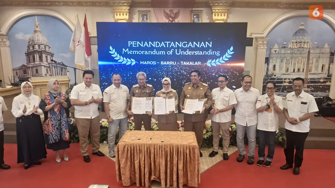 GAN dan 3 Pemda di Suslel teken MoU Koperasi Merah Putih (Liputan6.com/Fauzan)