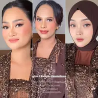 Tampilan Dua Kakak Ipar Mahalini dan Putri Delina Adik Rizky Febian saat Acara 7 Bulanan. [Instagram]