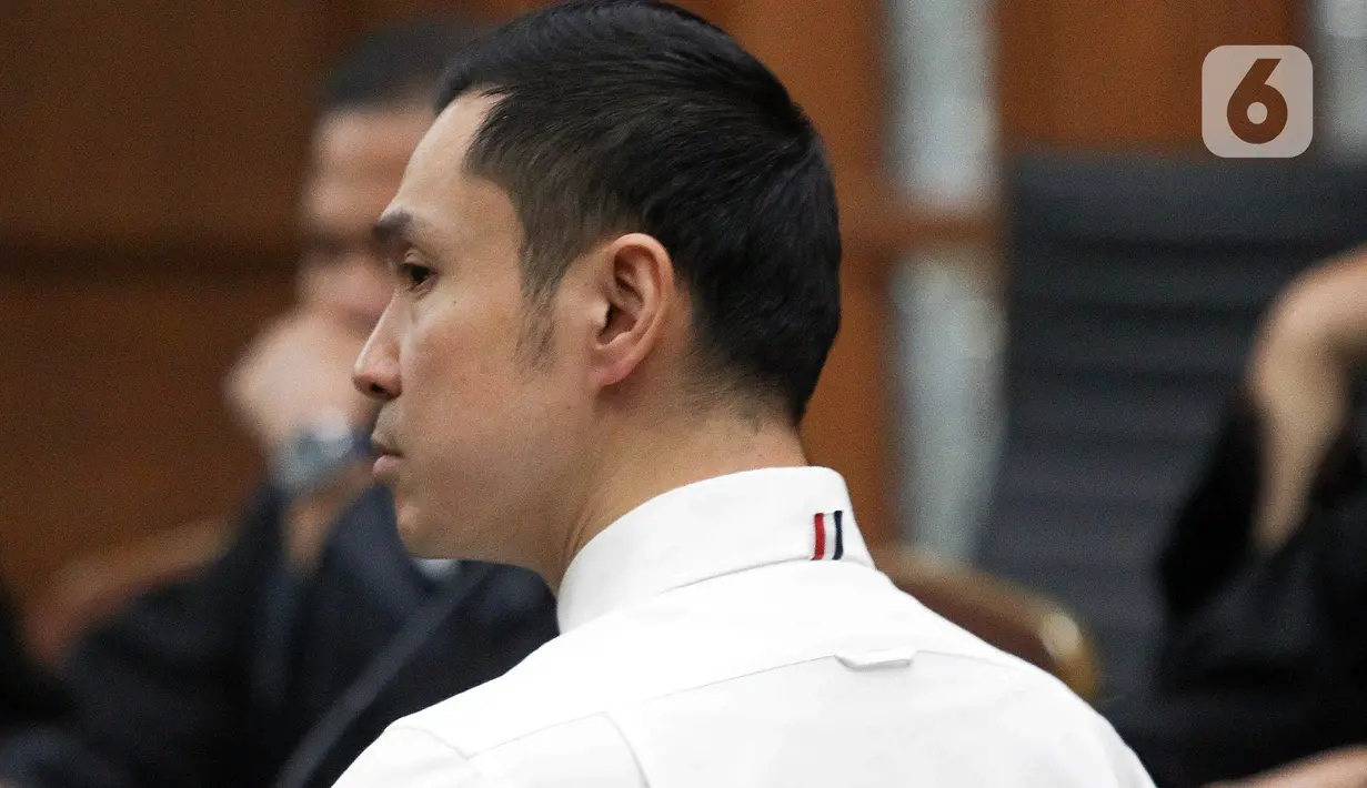 Majelis hakim pada Pengadilan Tipikor Jakarta memvonis Harvey Moeis bersalah atas tindak pidana korupsi pada penyalahgunaan izin usaha pengelolaan area PT Timah (Persero) Tbk. (Liputan6.com/Herman Zakharia)