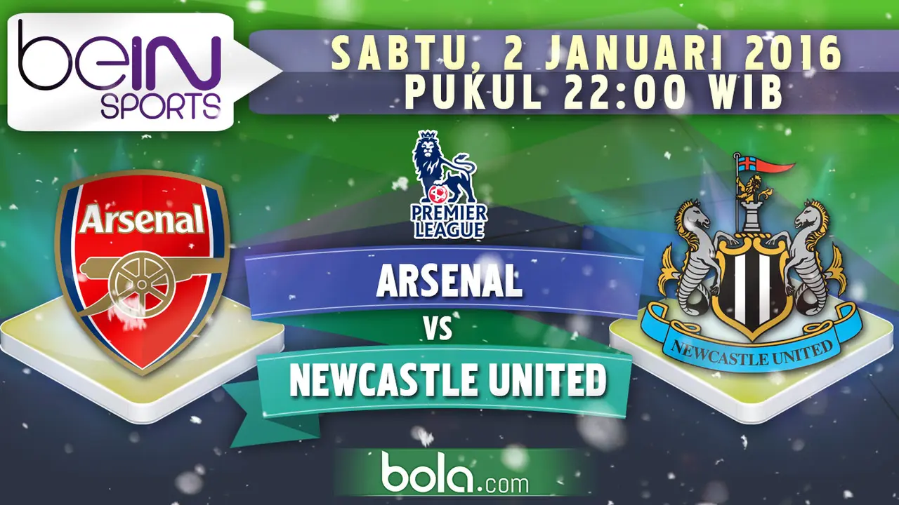 Arsenal vs Newcastle United (Bola.com/Samsul Hadi)