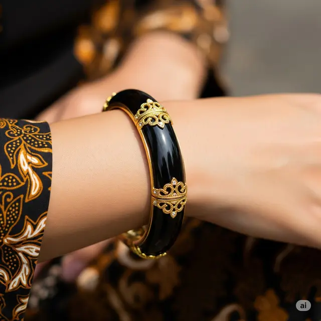 Model Gelang Hitam Terbaru 2025. Foto: Gemini