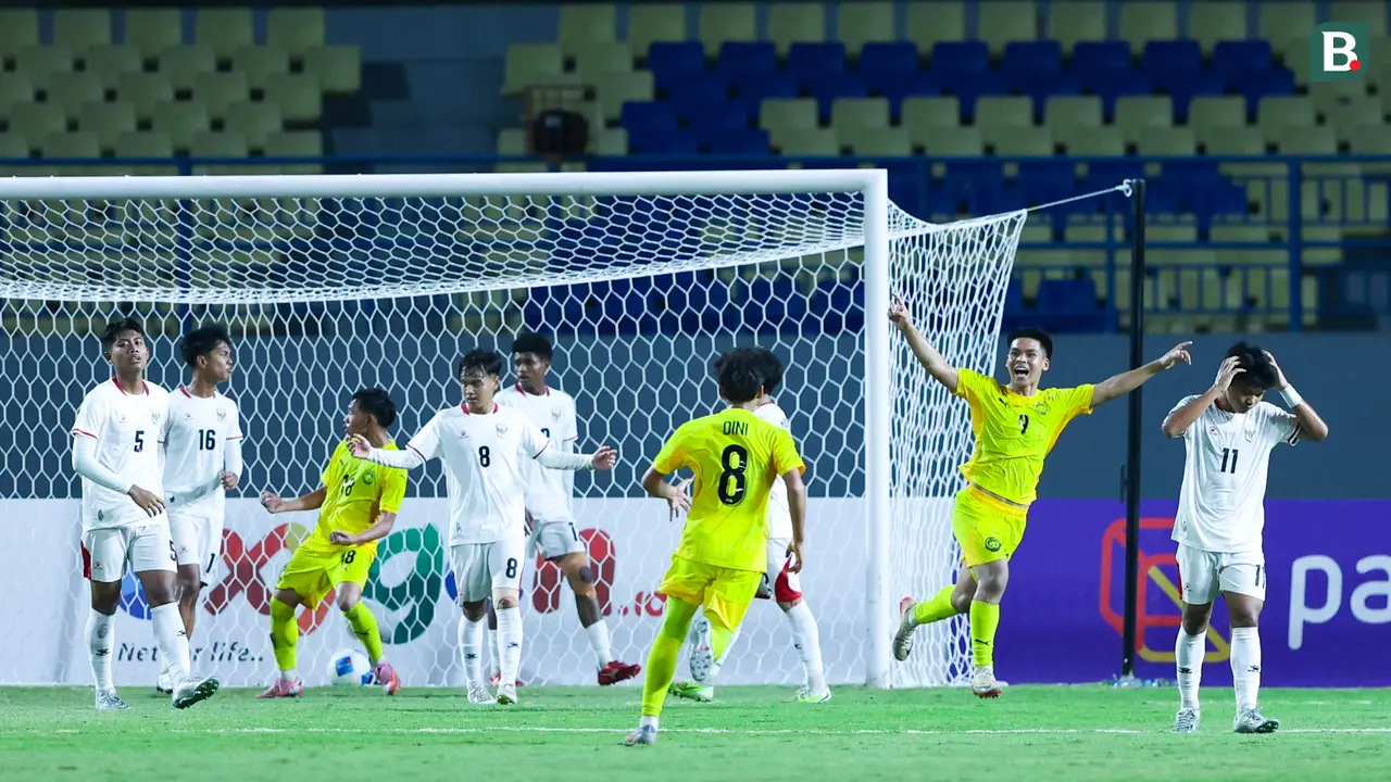 Foto: Timnas Indonesia U-17 Tumbang dari Malaysia, Peluang Lolos ke Semifinal Piala AFF U-17 2026 Tipis