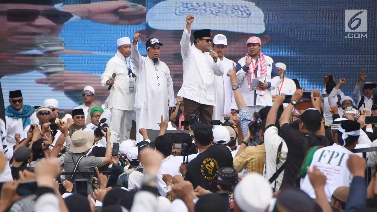 Prabowo di Reuni 212