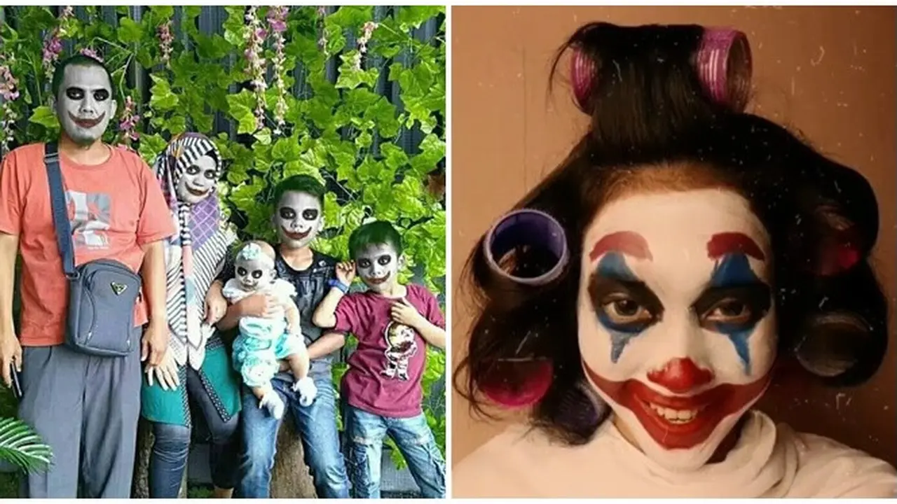 Potret Nyeleneh Orang Berdandan ala Joker Ini Bikin Tepuk Jidat