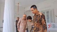 Mantan Gubernur DKI Jakarta Fauzi Bowo atau akrab disapa Foke bertemu Penjabat (Pj) Gubernur DKI Jakarta Heru Budi Hartono di Balai Kota, Kamis (7/9/2023) dan memujinya bisa atasi polusi udara.
