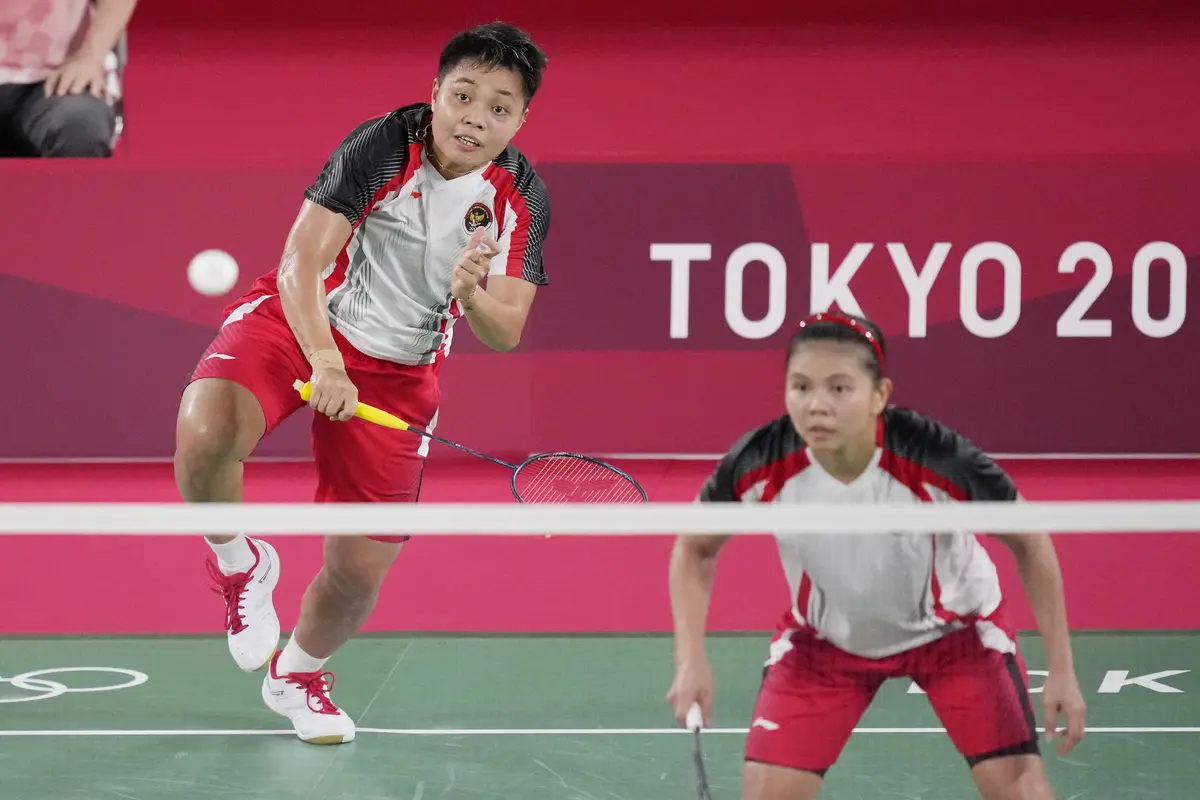 Foto: Greysia Polii / Apriyani Rahayu Buat Kejutan, Unggulan Pertama Olimpiade Tokyo 2020 Tumbang