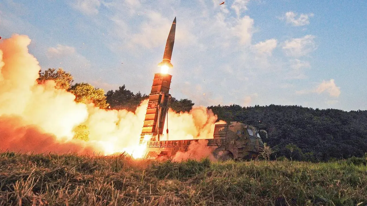Rudal Hyunmoo, misil yang saat ini digunakan Korsel yang tengah membangun frankenmissile. (AFP)