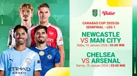 Jadwal Live Streaming Semifinal Carabao Cup Leg Pertama, Tayang di Vidio