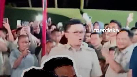 Kode Prabowo Panggil Menlu Soegiono Pegang Mic Nyanyi Lagu di Lokasi Bencana