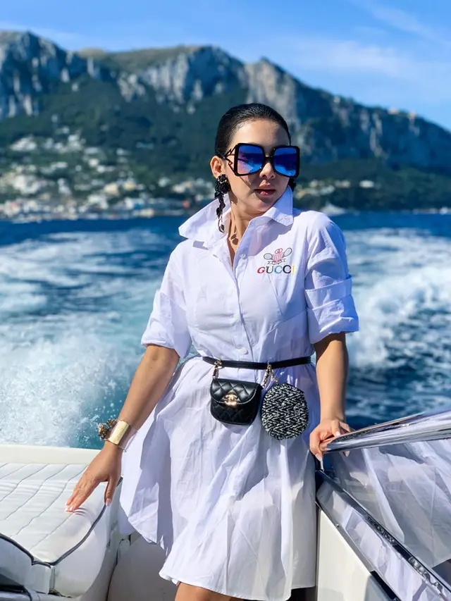 7 Potret Gaya Fashion Syahrini Saat Liburan di Luar Negeri, Mewah dan Selalu Elegan