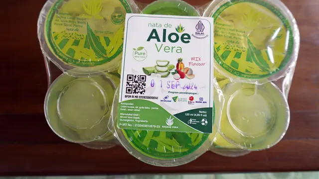 Produk nata de aloe vera yang dapat dukungan produksi dari BRI