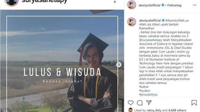 Dewi Yull (Foto: Instagram/@dewiyullofficial)