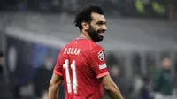 Mohamed Salah sedang dalam performa terbaiknya beberapa musim terakhir. Kontribusinya untuk Liverpool yang sangat besar, menghasilkan penjualan kaos yang luar biasa pada tahun 2021. Jersey Salah tercatat dibeli oleh 0,816 juta penggemarnya pada tahun lalu. (AFP/Filippo Monteforte)