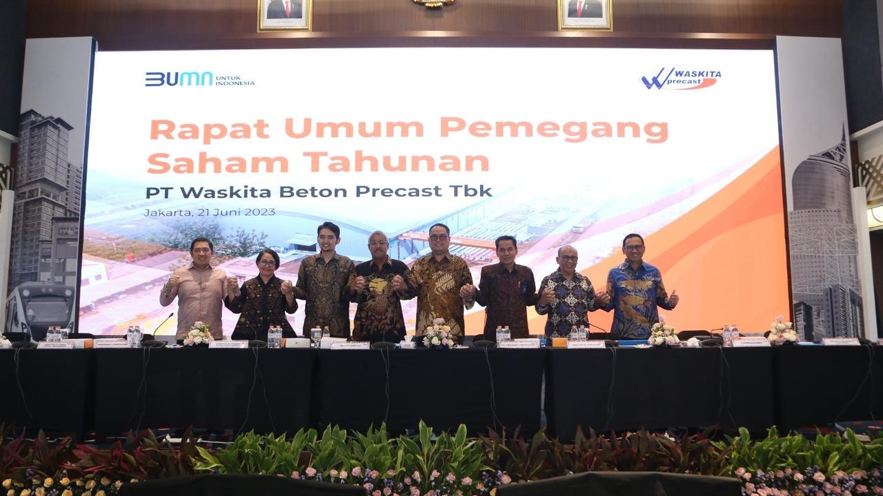RUPST PT Waskita Beton Precast Tbk (WSBP), Rabu (21/6/2023). (Foto: Istimewa)