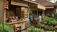 8 Inspirasi Warung Mini dengan Tempat Duduk Semen Ala Kampung: Desain Estetik, Unik, dan Hemat Biaya