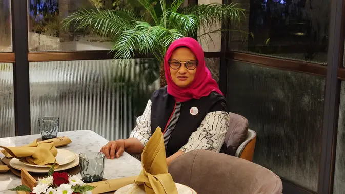 Dian Siswarini, Presiden Direktur dan CEO XL Axiata di Yogyakarta, Rabu (18/5/2022) (Liputan6.com/Giovani Dio Prasasti)