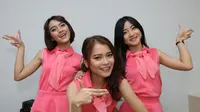 Salah satu sub-group Cherrybelle bernama Fun yang terdiri dari Muti, Onad, dan Laela. (Foto: Liputan6.com / Herman Zakaria)