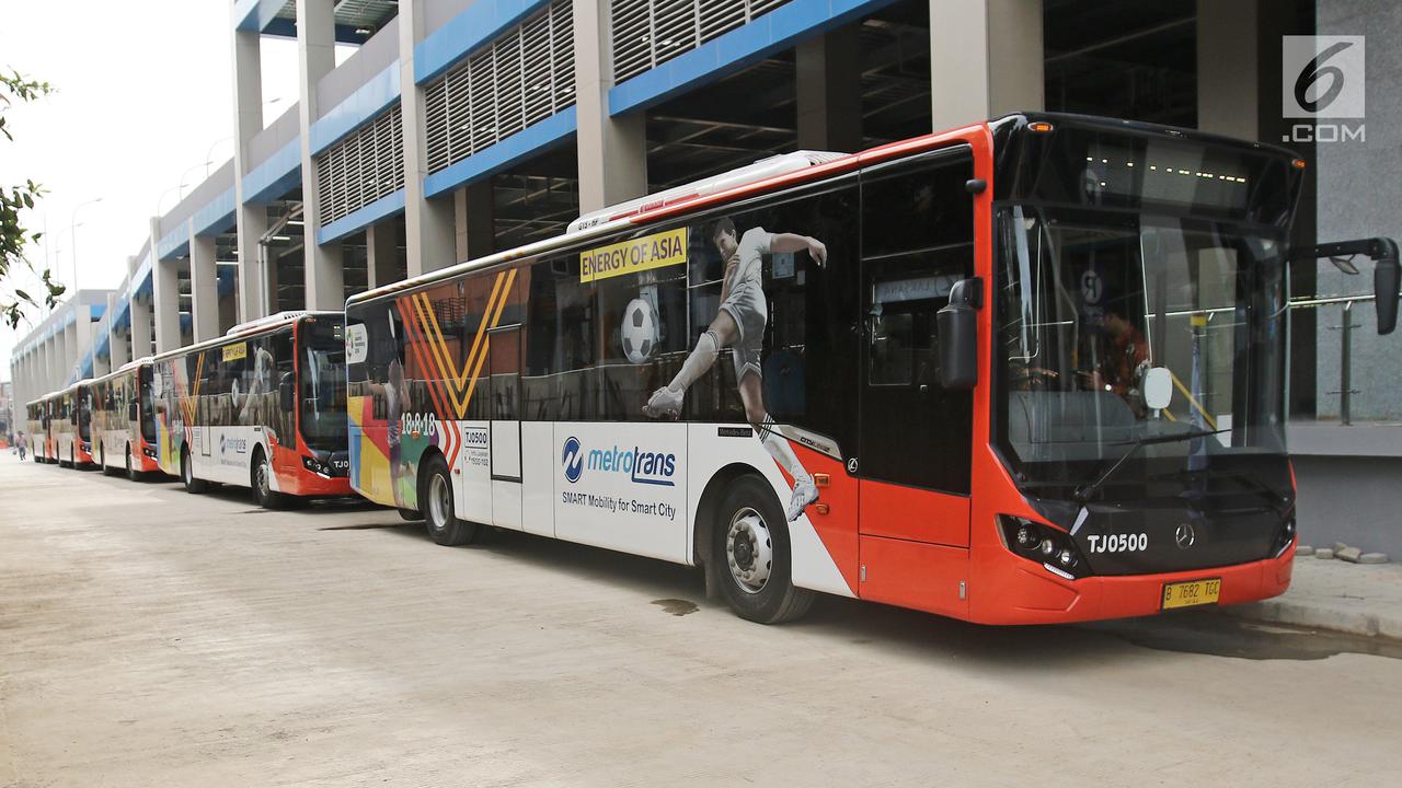 Bus Metrotrans Terintegrasi Kereta Bandara
