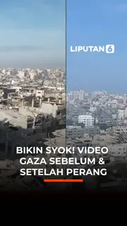 Bikin Syok! Video Gaza Sebelum & Sesudah Perang