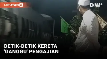 Pengajian di Pinggir Rel Kereta Api