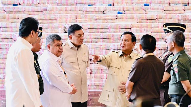 Prabowo Subianto hadiri penyerahanan duit hasil korupsi CPO