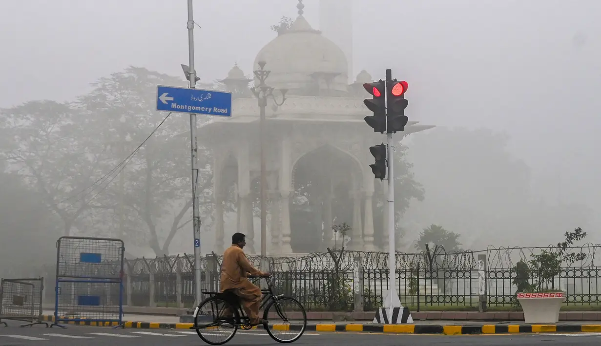 Organisasi Kesehatan Dunia atau WHO mengingatkan polusi udara dapat memicu serangan stroke, jantung, kanker paru-paru, serta penyakit pernapasan lainnya. (Arif ALI/AFP)