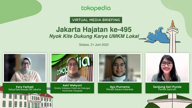 Aksi Mendukung UMKM Lokal di Momen Jakarta Hajatan ke-495