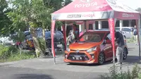 Drag Race menjadi salah satu sajian utama dalam Jambore Nasional ke-3 Toyota Agya Club. (ist)