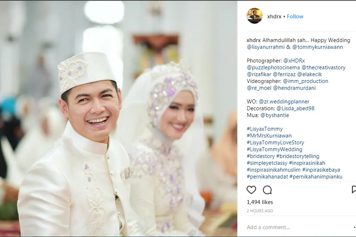 Tommy Kurniawan Menikah Lagi dengan Nuansa Putih  Nan Suci