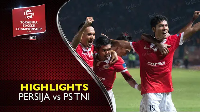 Video highlights TSC 2016 antara Persija Jakarta Vs PS TNI yang berakhir dengan skor 1-0 di SUGBK, Jakarta.