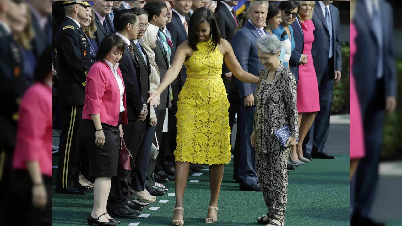 Ho Ching, Ibu Negara Singapura di Gedung Putih Amerika Serikat. (Reuters)